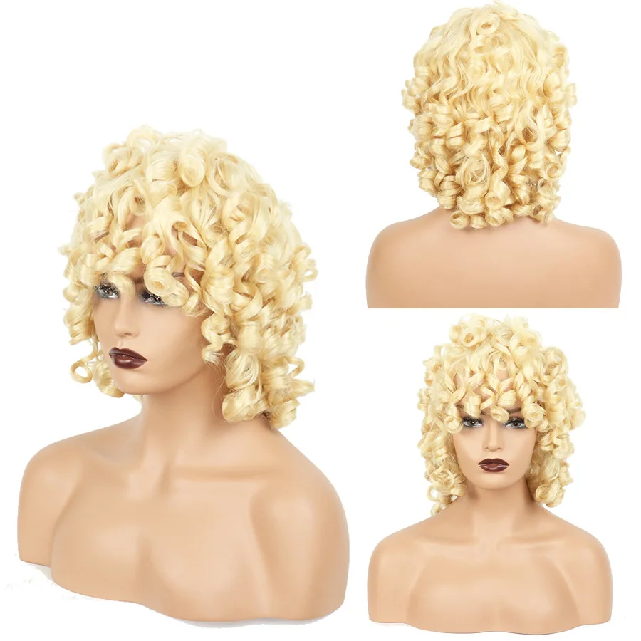 RANYU Women Blonde Curly Synthetic Wig for Women Shoulder Length Afro Curly Fluffy Wig High Temperature Fiber
RANYU Women Blonde Curly Synthetic Wig for Women Shoulder Length Afro Curly Fluffy Wig High Temperature Fiber