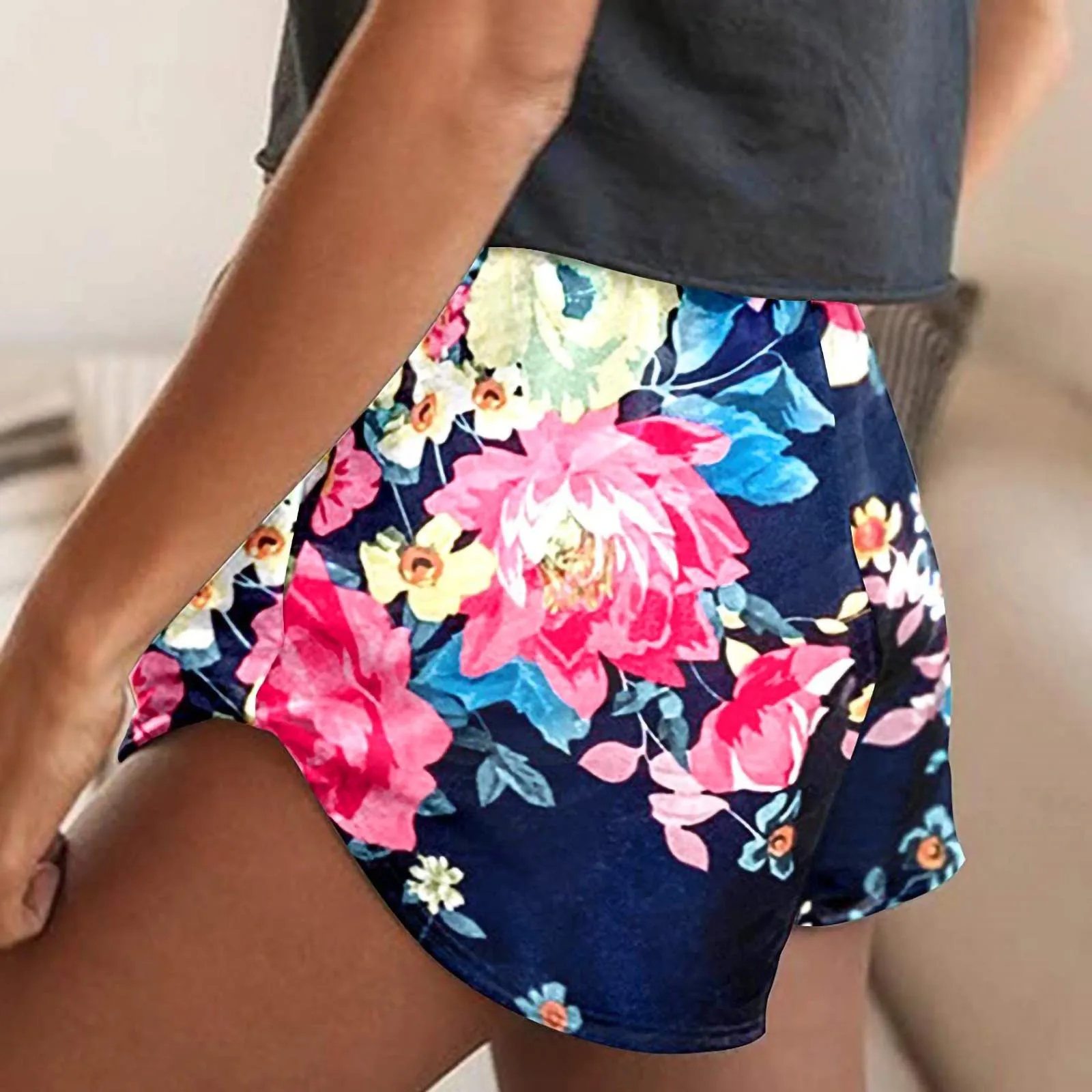 ISHOWTIENDA Women's Prints Mid-waist Shorts Large Loose Casual Pants Harem Sweatpants Spodenki Damskie
ISHOWTIENDA Women's Prints Mid-waist Shorts Large Loose Casual Pants Harem Sweatpants Spodenki Damskie