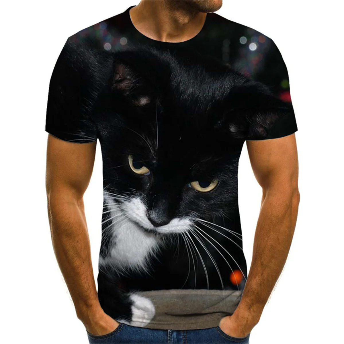 Fashion 3D Cat Printed Men's T-Shirt Summer Short Sleeve O-Neck Top Men Clothing 2021
Fashion 3D Cat Printed Men's T-Shirt Summer Short Sleeve O-Neck Top Men Clothing 2021