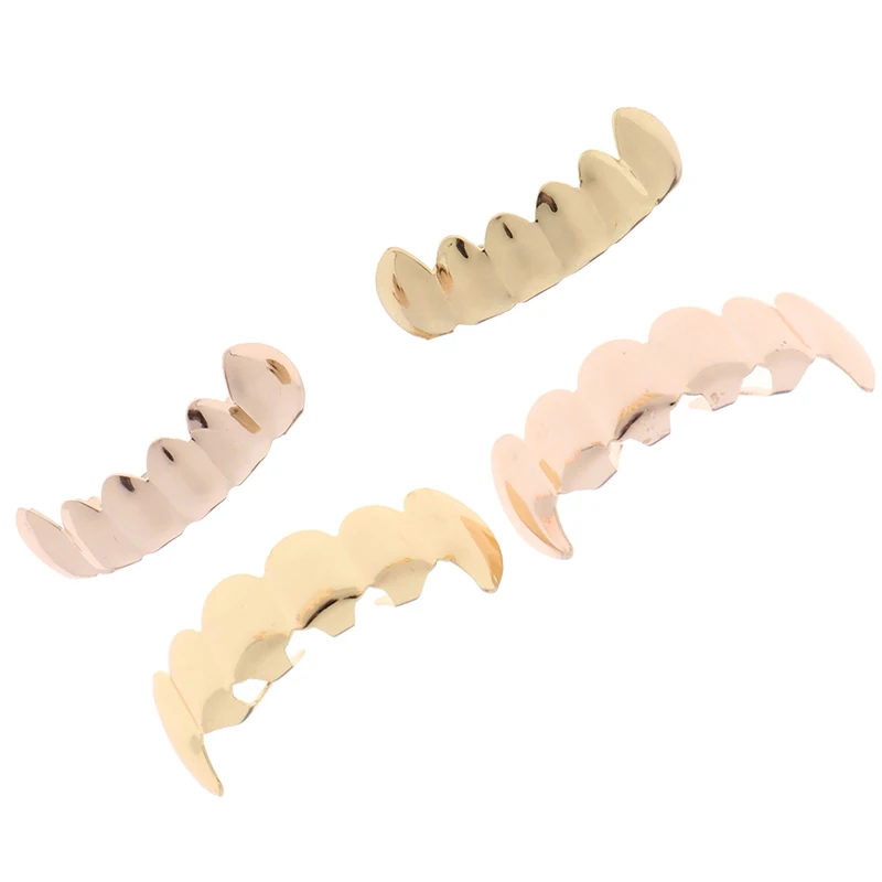 Красочные хип хоп золотые зубы грилли верхние и нижние грили зубные Рот Зубы