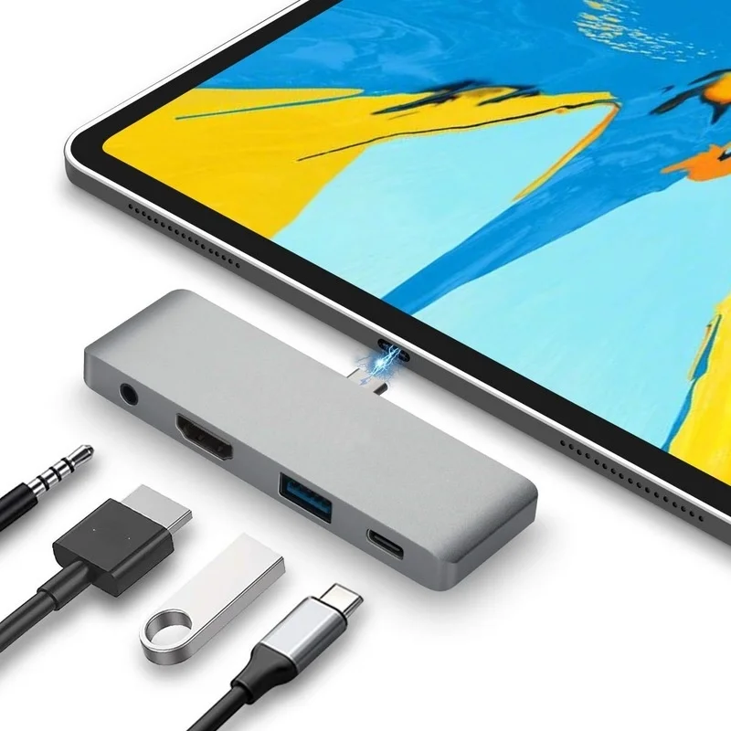Basix Type C Hub hdmi-Compatible for IPad Pro 12.9 Macbook USB C Hub with 4KHD USB3.0,USB C PD Charging hub for Huawei Mate 20
Basix Type C Hub hdmi-Compatible for IPad Pro 12.9 Macbook USB C Hub with 4KHD USB3.0,USB C PD Charging hub for Huawei Mate 20