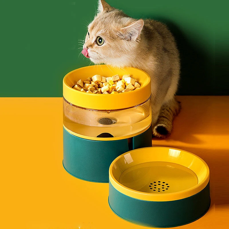 Pet Water Food Cat Bowl Automatic Feeder Cats Food With Water Fountain Double Bowl Drinking Raised Stand Dish Bowls For Cats
Pet Water Food Cat Bowl Automatic Feeder Cats Food With Water Fountain Double Bowl Drinking Raised Stand Dish Bowls For Cats