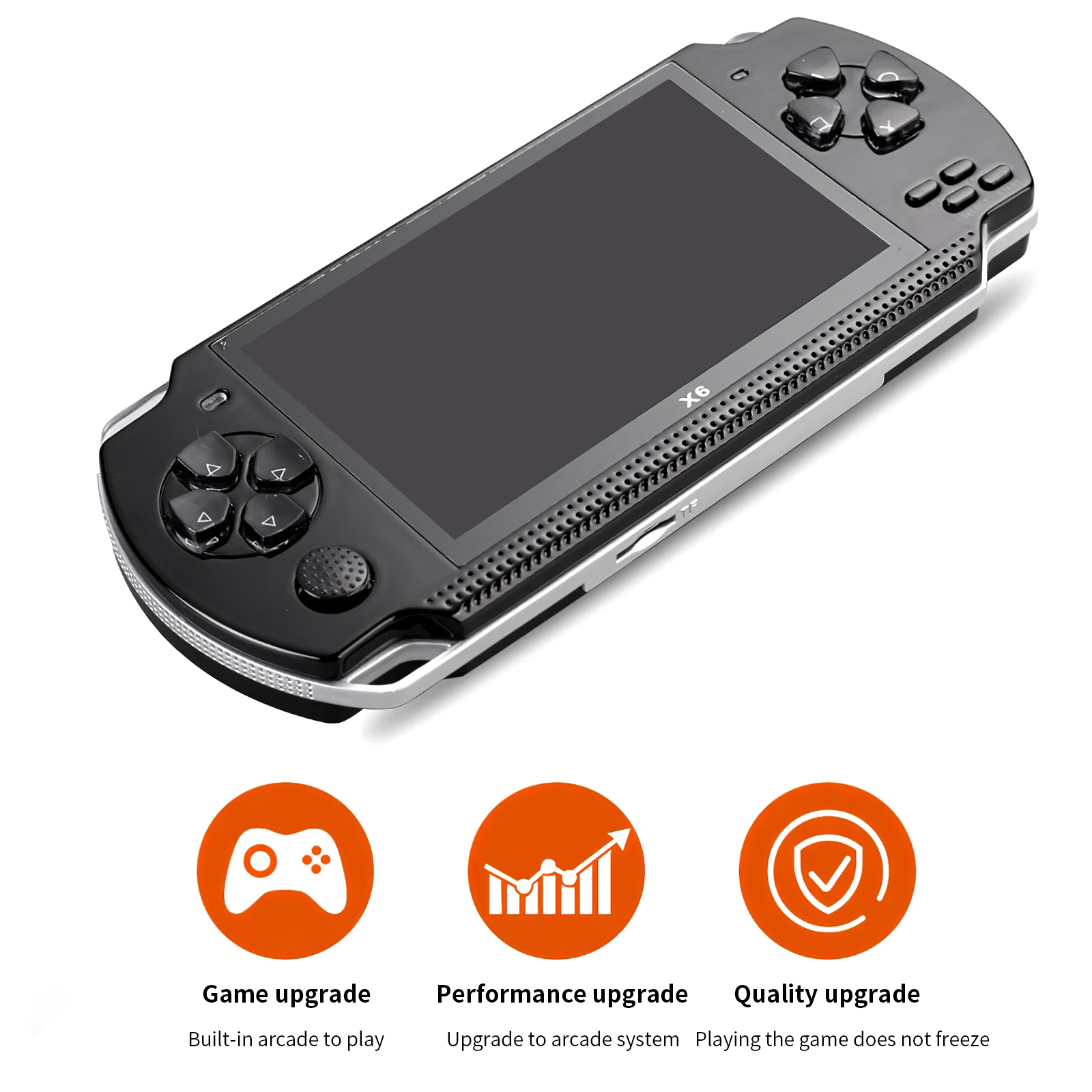 

128 Bit Handheld Game 4.3-inch Screen for PSP Game Console Players Portable Handheld Game 8GB Console Player 10000+Games Camera