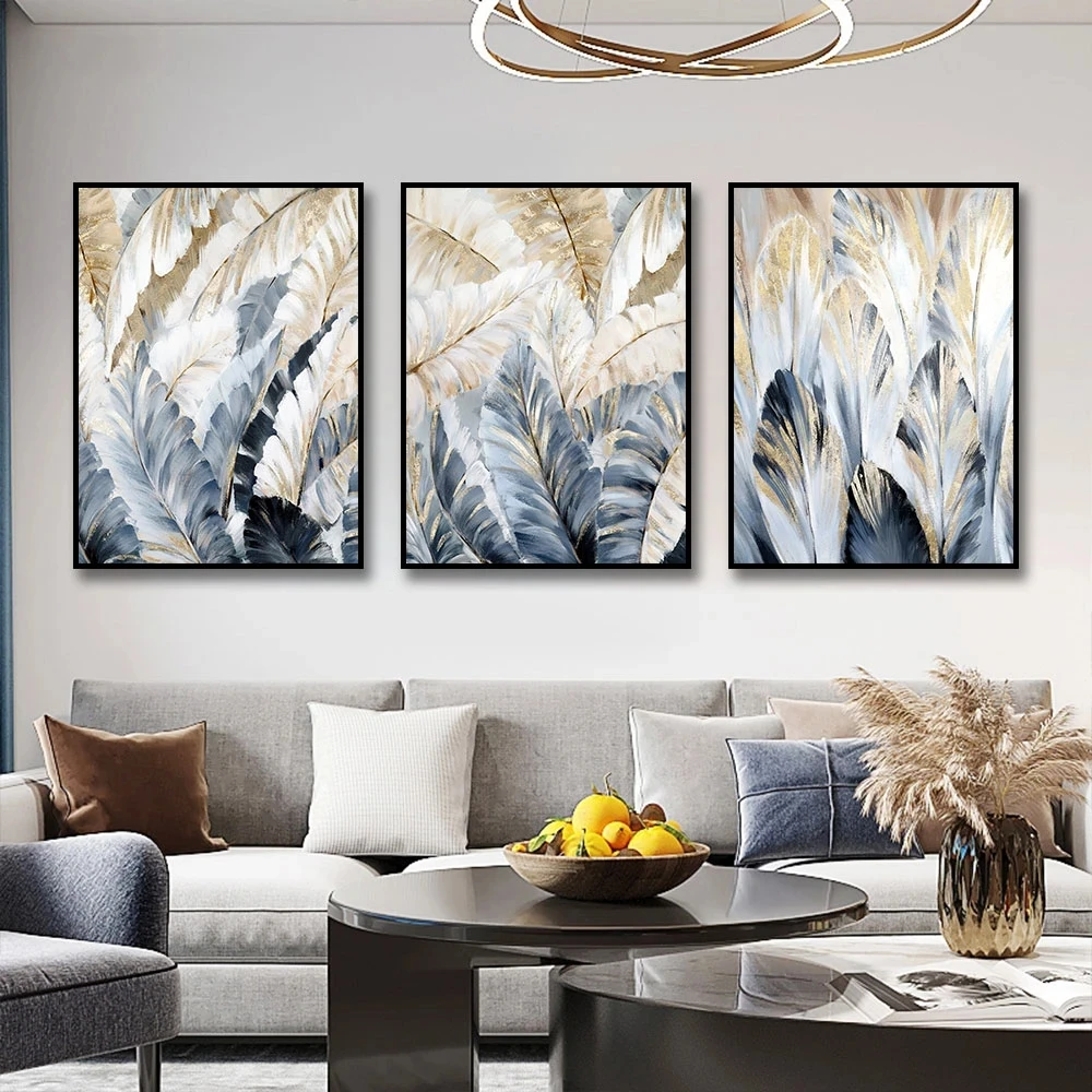 Modern Abstract Wall Art Golden Feathers Paintings Nordic Watercolor Picture Western Canvas Posters Print Bedroom Decoration
Modern Abstract Wall Art Golden Feathers Paintings Nordic Watercolor Picture Western Canvas Posters Print Bedroom Decoration