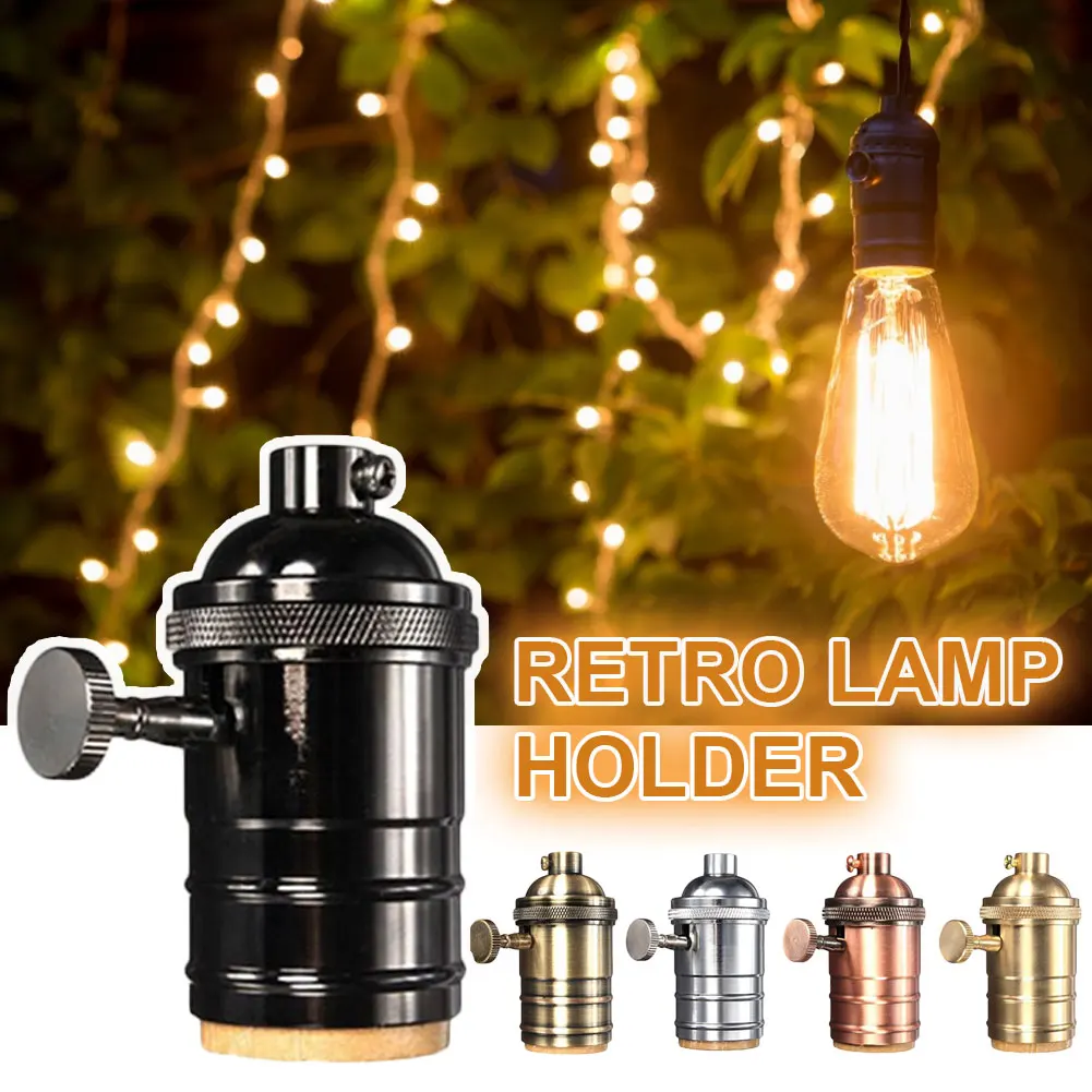 E27 Vintage Lamp Socket Industrial Lamp Holder Screw Bulb Socket AluminumDIY Retro Pendant Fittings Lustre Lamp Holders Fixture
E27 Vintage Lamp Socket Industrial Lamp Holder Screw Bulb Socket AluminumDIY Retro Pendant Fittings Lustre Lamp Holders Fixture