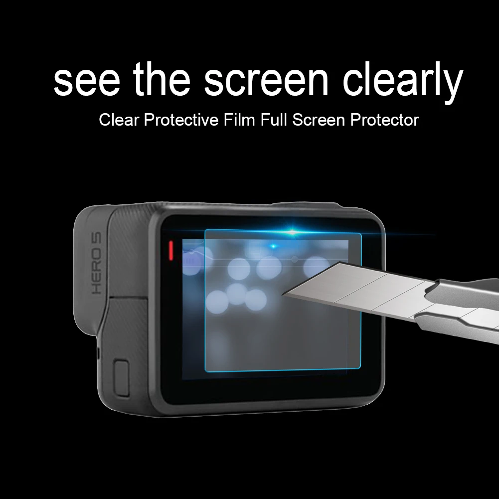 Durable Protective Films Wear-resistant 9H Tempered Glass Protective Film Screen Protector for GoPro Hero 8 Black Camera
Durable Protective Films Wear-resistant 9H Tempered Glass Protective Film Screen Protector for GoPro Hero 8 Black Camera