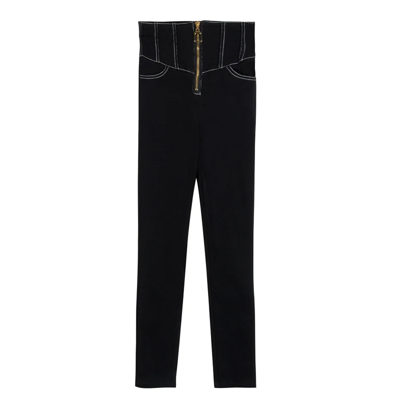 High Waist Zipper Woman Pants Plus Size Fashion Stretch Streetwear Trousers Autumn New Casual Slimming Gothic Pencil Pants
High Waist Zipper Woman Pants Plus Size Fashion Stretch Streetwear Trousers Autumn New Casual Slimming Gothic Pencil Pants