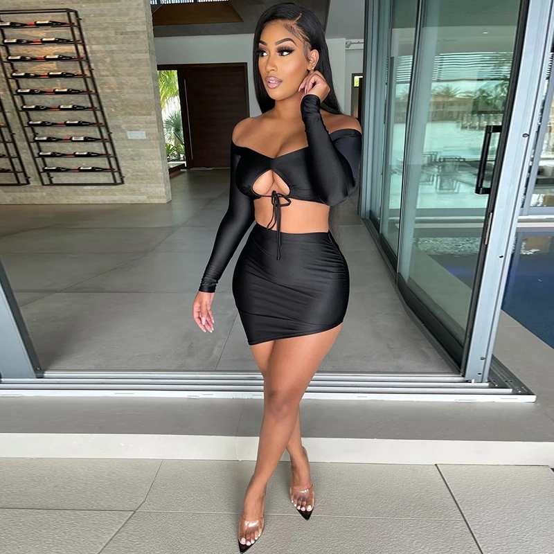Summer 2 Piece Set Off Shoulder Crop Top Bodycon Mini Dresses Sexy Rave Outfit for Women Festival Clothing Matching Sets
Summer 2 Piece Set Off Shoulder Crop Top Bodycon Mini Dresses Sexy Rave Outfit for Women Festival Clothing Matching Sets