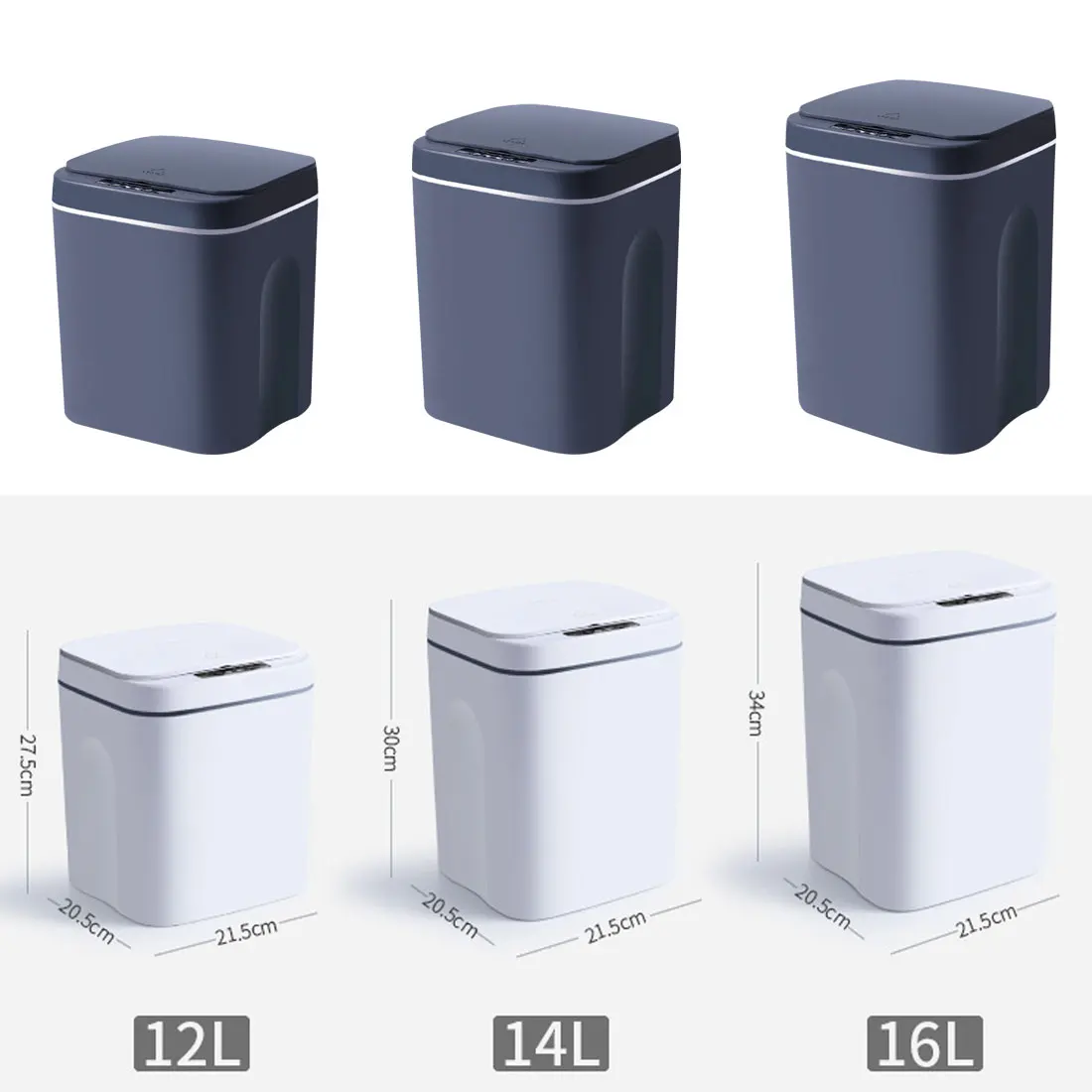 Smart trash can 16L infrared sensor smart touch sensor trash can rechargeable trash can smart home LED trash can
Smart trash can 16L infrared sensor smart touch sensor trash can rechargeable trash can smart home LED trash can
