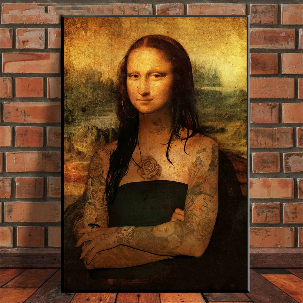Abstract Graffiti Street Wall Art Mona Lisa Tattoos Canvas Painting Poster and Prints Famous Artwork for Living Room Decoration
Abstract Graffiti Street Wall Art Mona Lisa Tattoos Canvas Painting Poster and Prints Famous Artwork for Living Room Decoration
