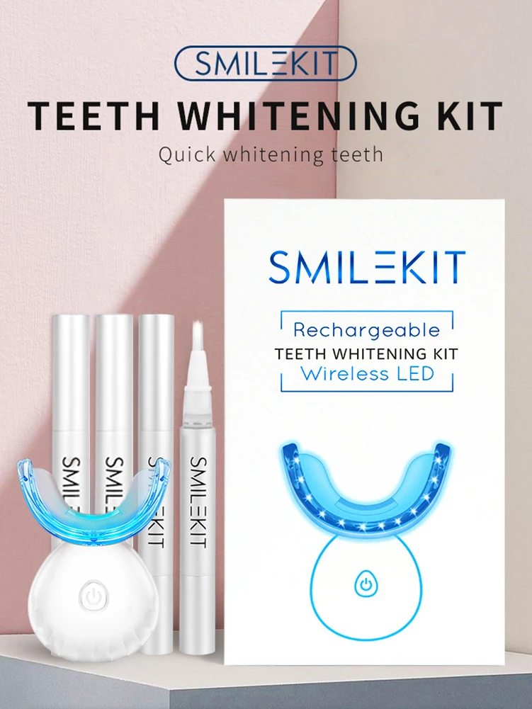 Teeth Whitening Kit with LED Light Professional Wireless Teeth Whitener with 4 Whitening Gel Help Remove Stains Whiten Teeth
Teeth Whitening Kit with LED Light Professional Wireless Teeth Whitener with 4 Whitening Gel Help Remove Stains Whiten Teeth