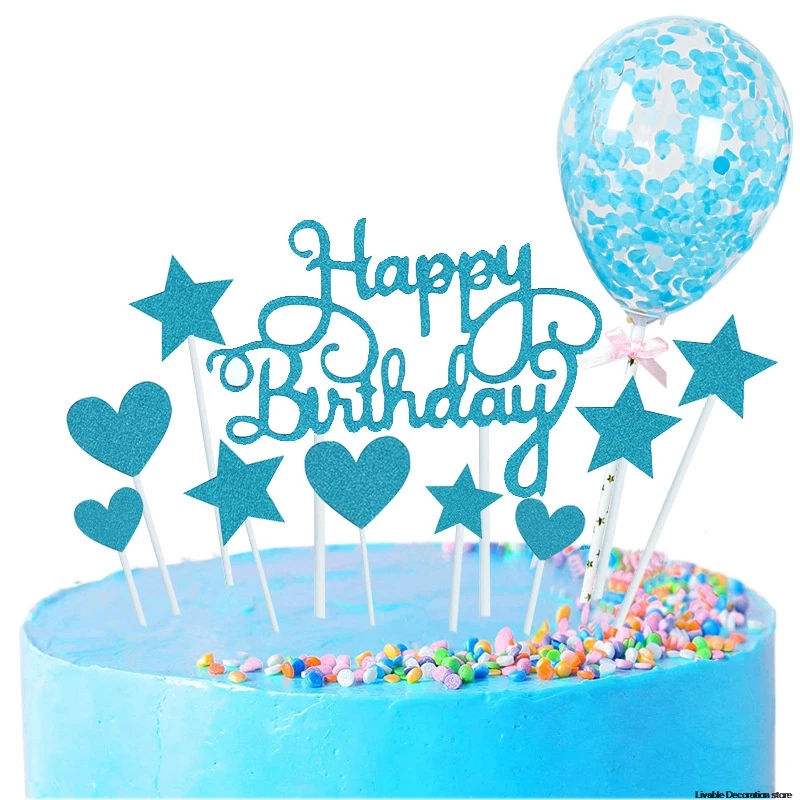 Happy Birthday Cake Decoration Cake Toppers Flag Confetti Balloon Kids Birthday Party Boy Girl Baby Shower Wedding Decor
Happy Birthday Cake Decoration Cake Toppers Flag Confetti Balloon Kids Birthday Party Boy Girl Baby Shower Wedding Decor
