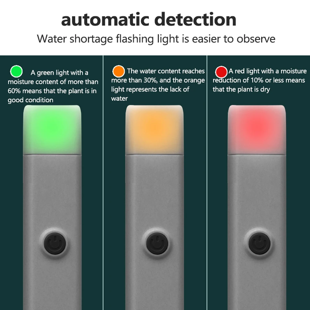 Intelligent Soil Moisture Detector Plant Water Shortage Reminder Garden Indoor Outdoor Flower Soil Moisture Measurement Light
Intelligent Soil Moisture Detector Plant Water Shortage Reminder Garden Indoor Outdoor Flower Soil Moisture Measurement Light