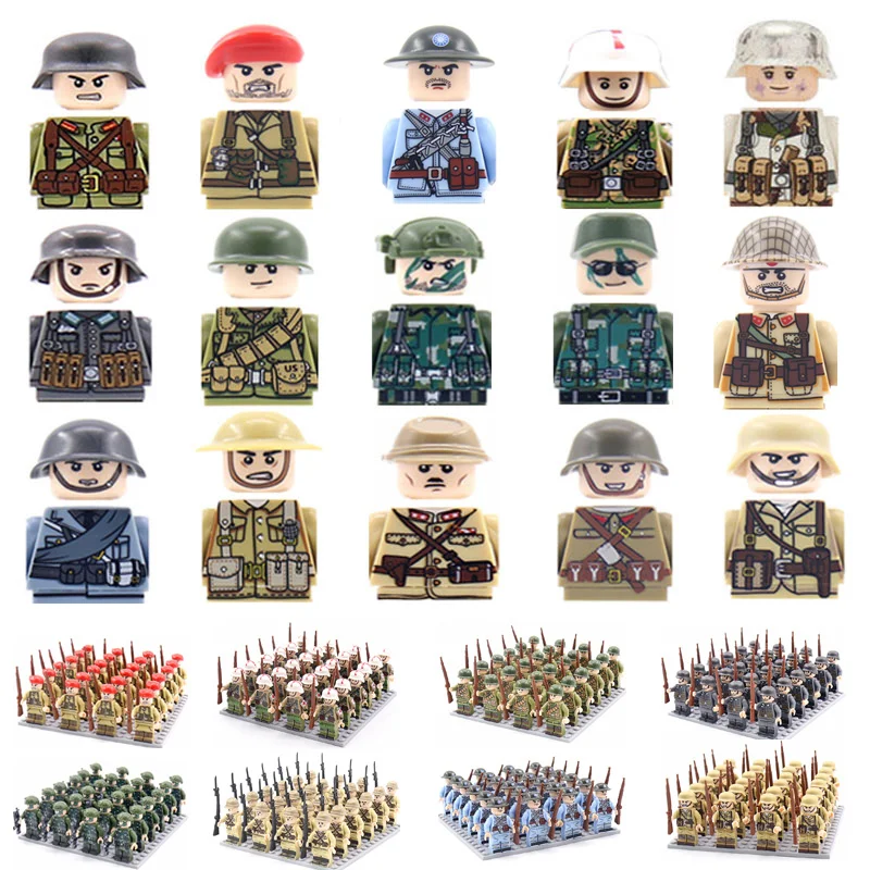 Building Blocks WW2 Soldiers War Figures Toys Weapons Accessories Action Figure Toys Figurine Bricks Toys Kids Gift
Building Blocks WW2 Soldiers War Figures Toys Weapons Accessories Action Figure Toys Figurine Bricks Toys Kids Gift