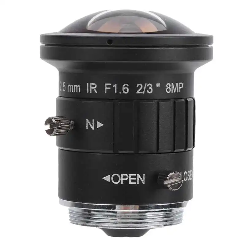 8MP промышленный Prime Камера Объектив Ручная настройка апертуры диафрагмы CS ручное