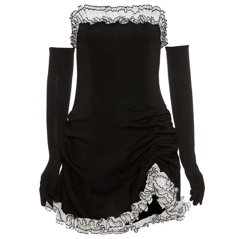 Goth Dark Sexy Dress Women Spring Summer Gothic Harajuku Y2k EGirl Black Dresses For Women Clothing Streetwear Mini Dress 2021
Goth Dark Sexy Dress Women Spring Summer Gothic Harajuku Y2k EGirl Black Dresses For Women Clothing Streetwear Mini Dress 2021