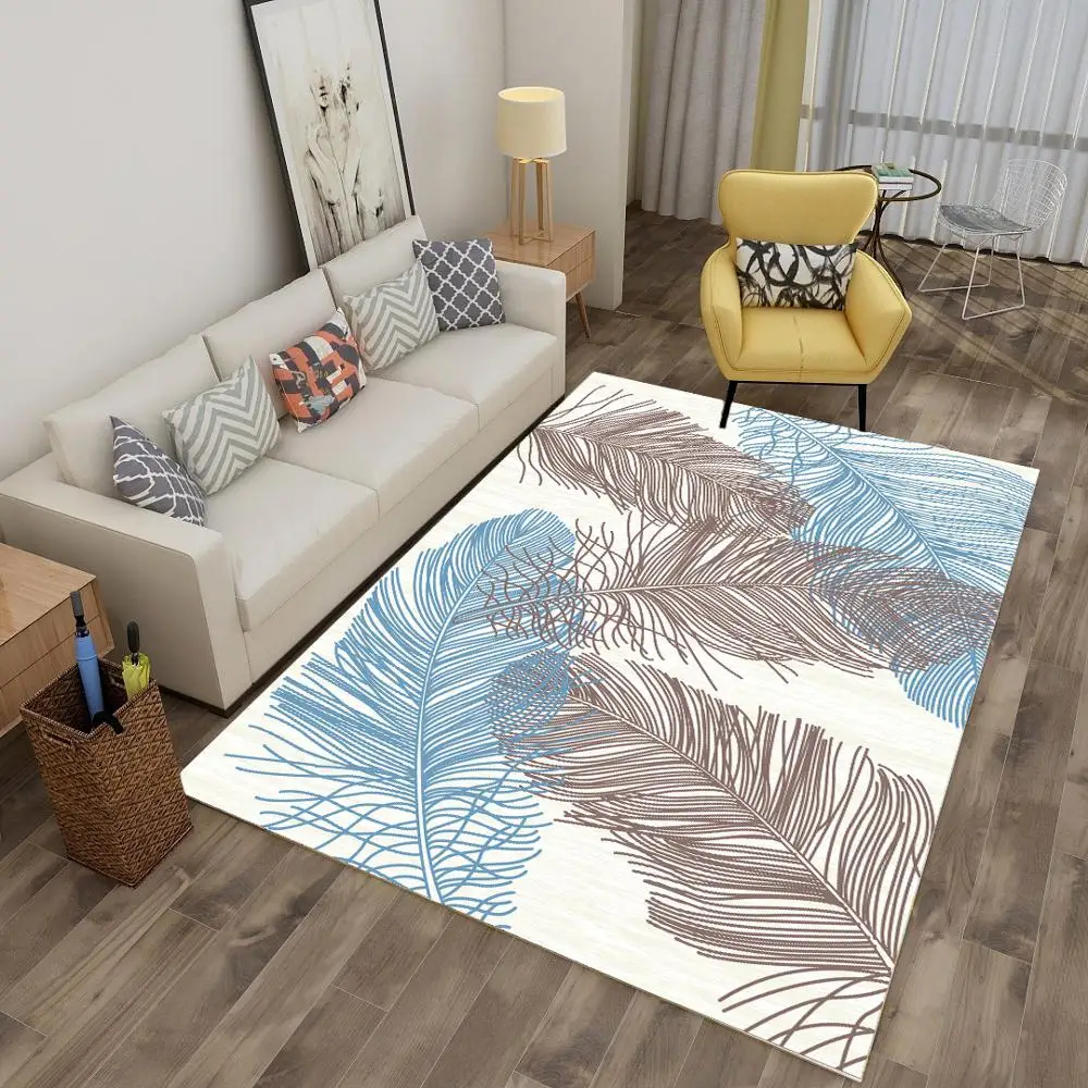 Fashion Sofa Area Rug Bedroom Home Decorative Floor Rug Mat Flannel Anti Slip White Feather Big Carpet for Living Room
Fashion Sofa Area Rug Bedroom Home Decorative Floor Rug Mat Flannel Anti Slip White Feather Big Carpet for Living Room