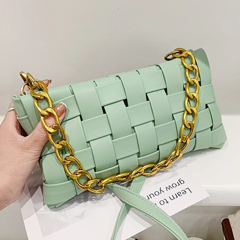 New Casual Fashion Shoulder Bag Top-Handle Crossbody Bags For Women Ladies Designer Handbags PU Leather Weaving Messenger Bags
New Casual Fashion Shoulder Bag Top-Handle Crossbody Bags For Women Ladies Designer Handbags PU Leather Weaving Messenger Bags