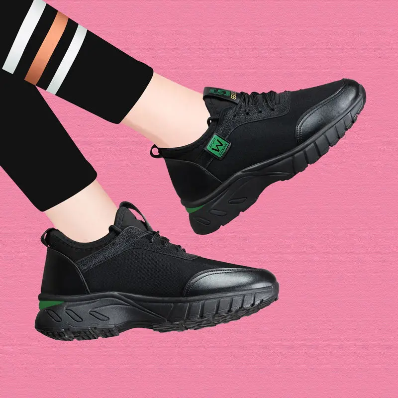 Кроссовки женские на толстой подошве, Вулканизированная подошва, дышащие, Нескользящие, удобная Студенческая обувь, Размеры 35-40 
Кроссовки женские на толстой подошве, Вулканизированная подошва, дышащие, Нескользящие, удобная Студенческая обувь, Размеры 35-40