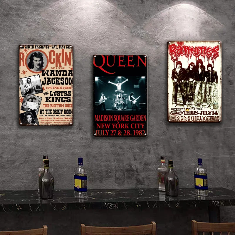 

Металлический постер Kiss 2020 в виде рок-группы со звездами, жестяной винтажный Королевский металлический знак, мужская пещера, украшение для ...