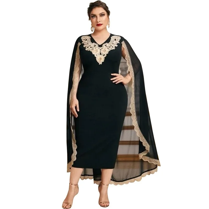 African Dresses For Women Elegant Black New Muslim Fashion Abayas Dashiki Robe Kaftan Cloak Sleeve Maxi Dress Turkish Africa
African Dresses For Women Elegant Black New Muslim Fashion Abayas Dashiki Robe Kaftan Cloak Sleeve Maxi Dress Turkish Africa