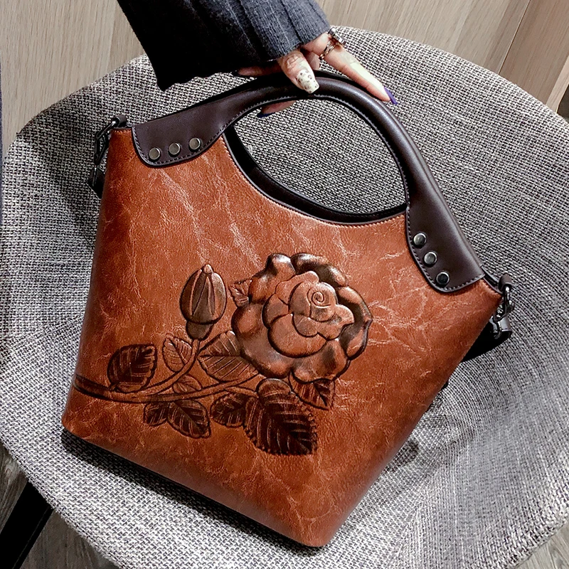 Fashion Women Leather Handbag Rose Print Tote Bags for Women Large Capacity Shoulder Bag Ladies Luxury Messenger Bag Sac A Main
Fashion Women Leather Handbag Rose Print Tote Bags for Women Large Capacity Shoulder Bag Ladies Luxury Messenger Bag Sac A Main
