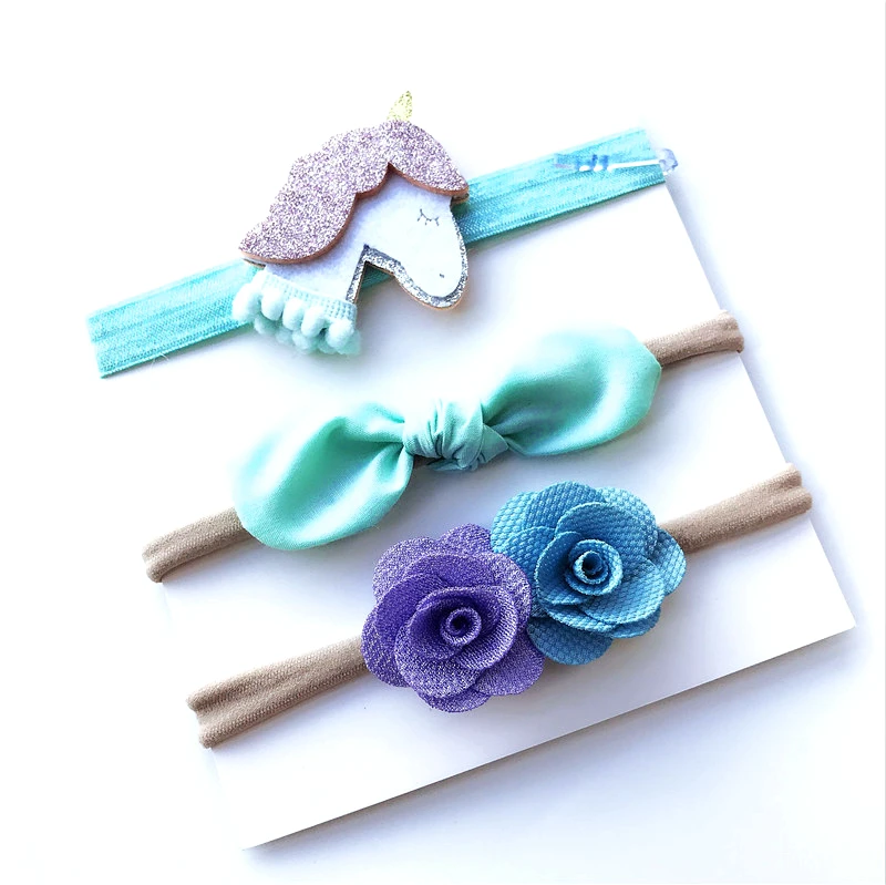 3Pcs/Set Rainbow Unicorn Headbands Princess Baby Girls Elastic Hairband Bowknot Head Flower Children Hair Bows Head Accessories
3Pcs/Set Rainbow Unicorn Headbands Princess Baby Girls Elastic Hairband Bowknot Head Flower Children Hair Bows Head Accessories