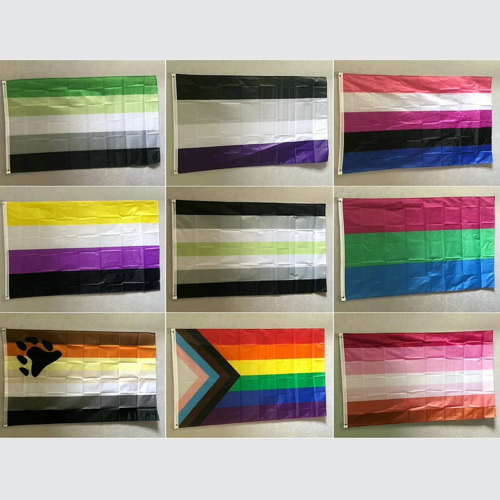 ZXZ Бесплатная доставка Dream smp флаг 90x150 см ЛГБТ-флаг 3x5ft Радужный LGBTQIA бесполый