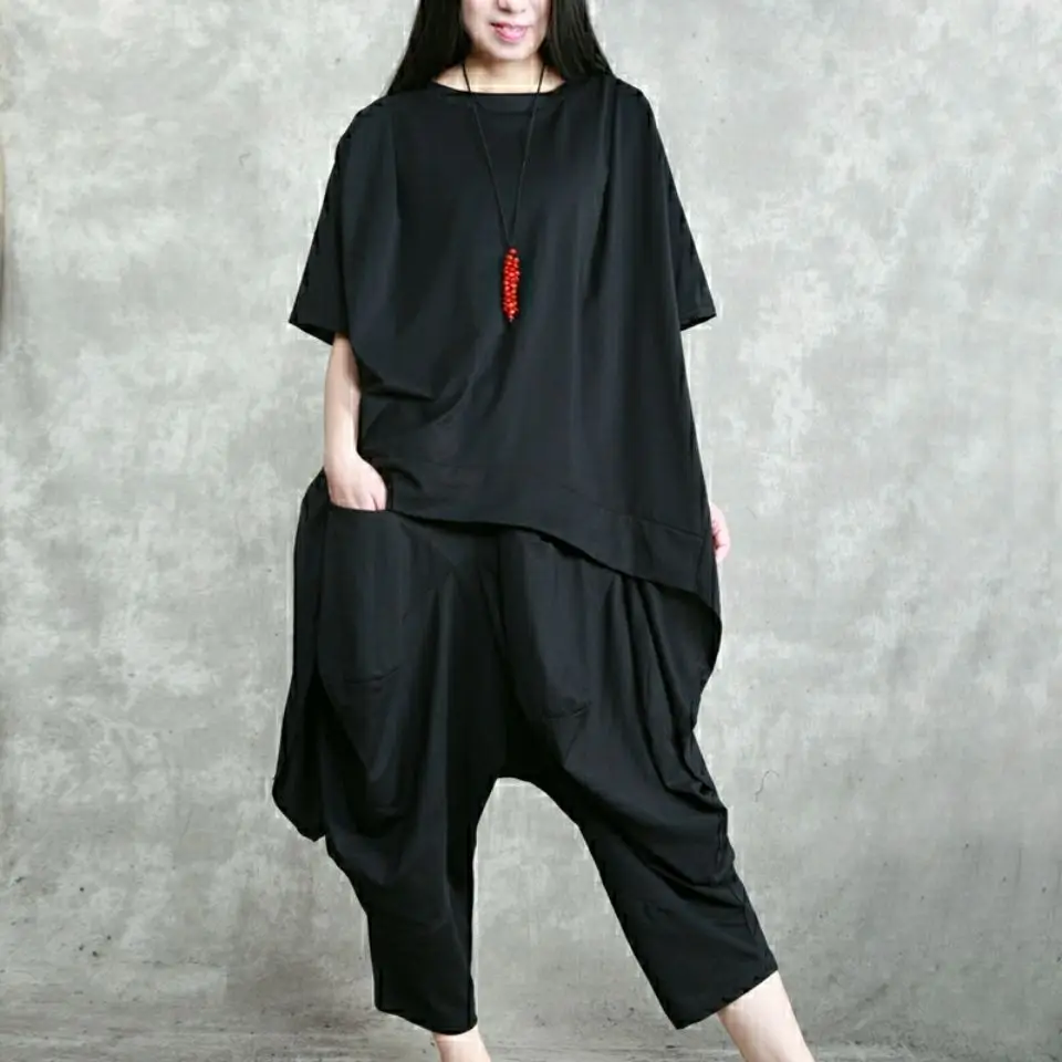 Xifeng Original Designer Style Irregular Suit Women's Loose Personalized T-Shirt Capri Harem Pants Spring And Summer 2021 Skirt
Xifeng Original Designer Style Irregular Suit Women's Loose Personalized T-Shirt Capri Harem Pants Spring And Summer 2021 Skirt