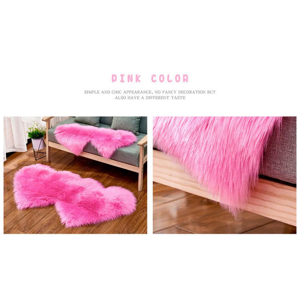 90x180cm Shaggy Carpet Love Heart Rugs Artificial Fur Floor Fluffy Mats Kids Room Living Room Water Absorb Anti-slip Carpet Rug
90x180cm Shaggy Carpet Love Heart Rugs Artificial Fur Floor Fluffy Mats Kids Room Living Room Water Absorb Anti-slip Carpet Rug