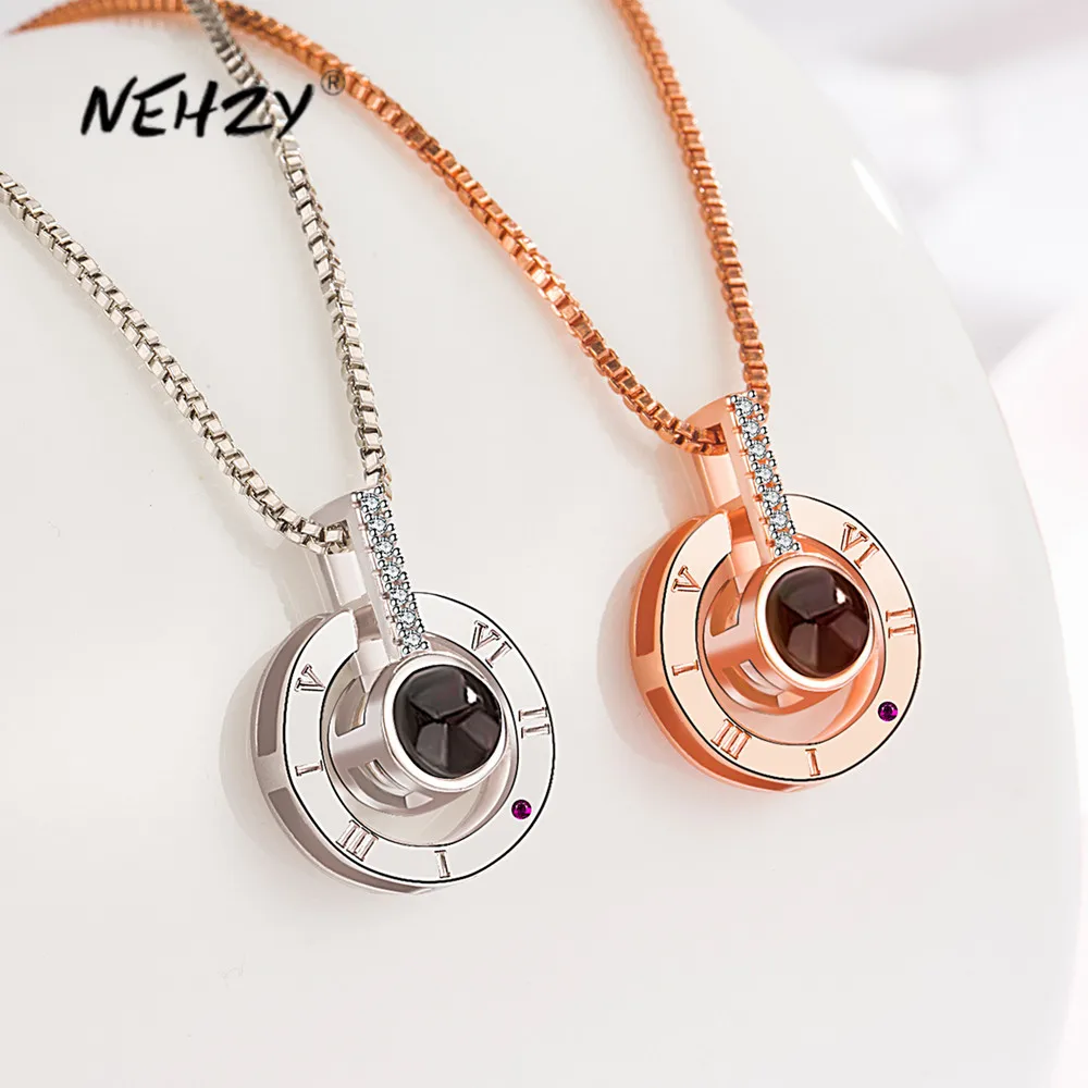 NEHZY 925 Sterling Silver 2021 New Woman Fashion Jewelry High Quality Crystal Zircon Rose Gold Pendant Necklace Length 45CM
NEHZY 925 Sterling Silver 2021 New Woman Fashion Jewelry High Quality Crystal Zircon Rose Gold Pendant Necklace Length 45CM