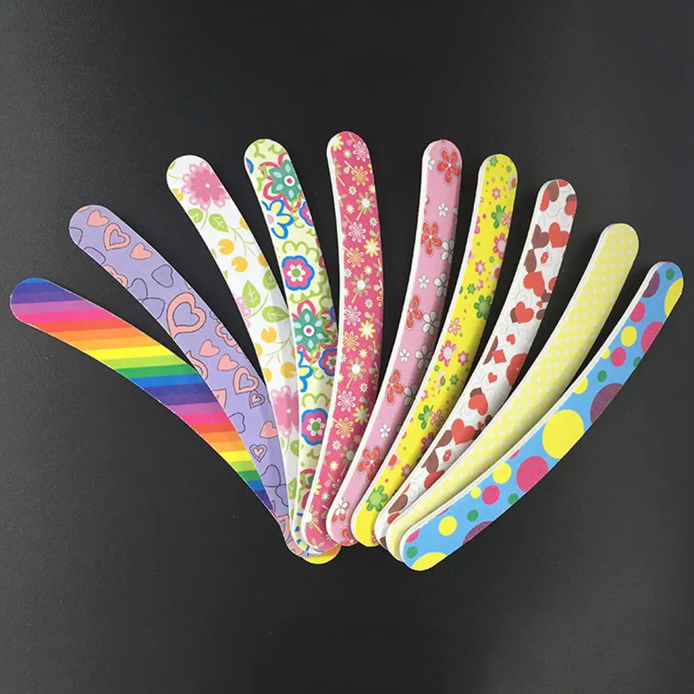 5pcs Professional Colorful Nail Files Buffer Finger Tips Curved Sandpaper Double Side Salon Nail Art Manicure Tools Color Random
5pcs Professional Colorful Nail Files Buffer Finger Tips Curved Sandpaper Double Side Salon Nail Art Manicure Tools Color Random