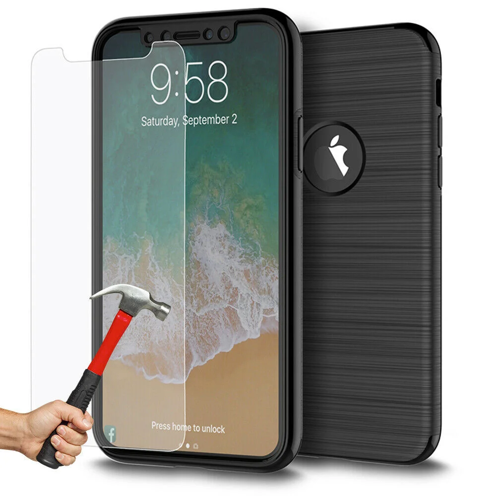 Case For iPhone integrated case XS / X / 8 / 7 / 6 / S / plus 360 Case + tempered glass
Case For iPhone integrated case XS / X / 8 / 7 / 6 / S / plus 360 Case + tempered glass