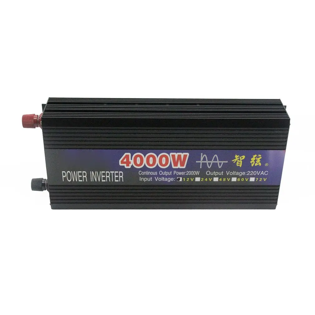 4000W Pure Sine Wave Intelligent String Inverter Dual Digital Display Power Inverter Car Converter Adapter with Dual Fan
4000W Pure Sine Wave Intelligent String Inverter Dual Digital Display Power Inverter Car Converter Adapter with Dual Fan