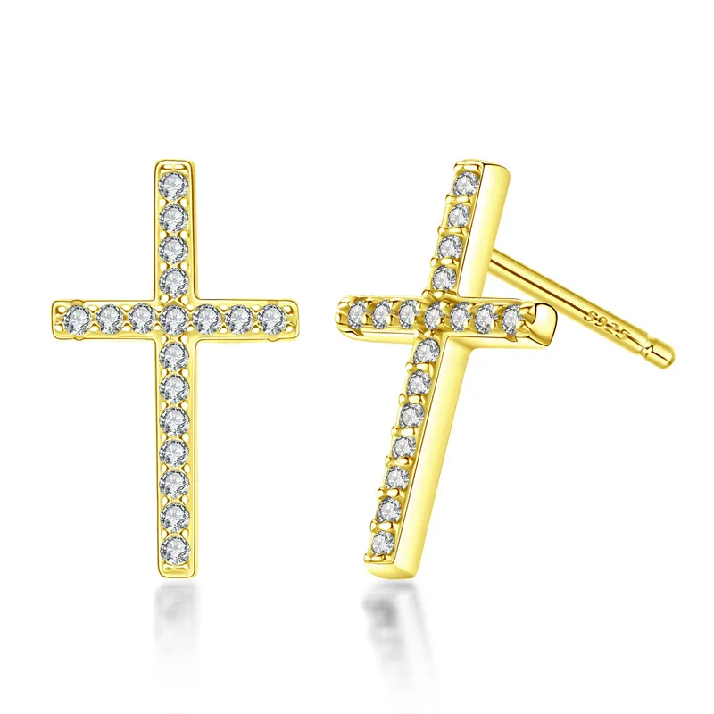 925 Silver Zircon Cross Stud Earrings Silver Cross Stud Earring For Women Wedding Party Jewelry
925 Silver Zircon Cross Stud Earrings Silver Cross Stud Earring For Women Wedding Party Jewelry