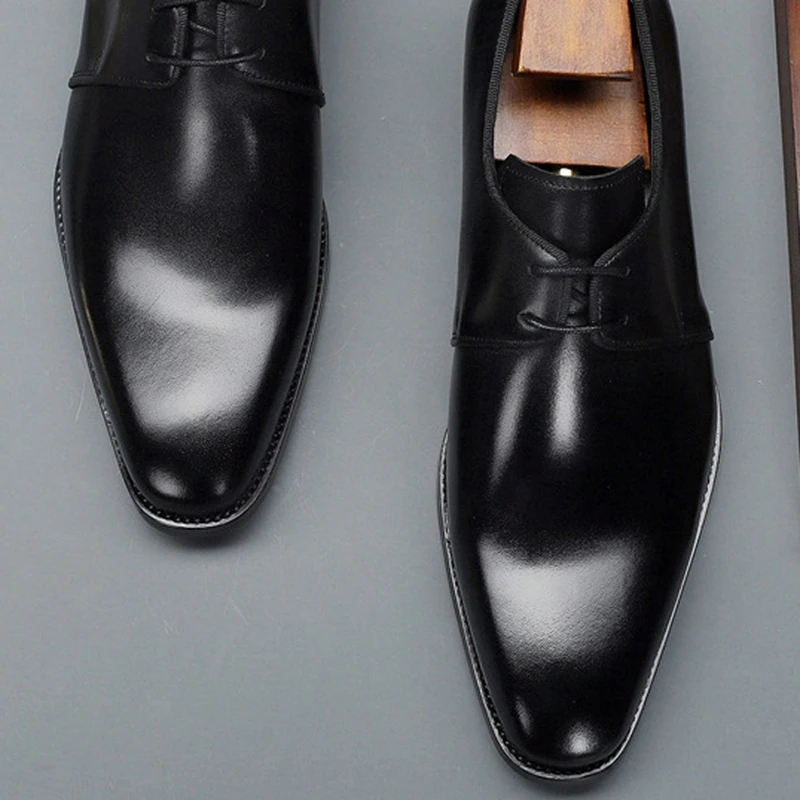 Big Size 48 Genuine Leather Man Formal Dress Derby Shoes Square Toe Laces Handmade Men's Wedding Bridal Party Oxfords SG276
Big Size 48 Genuine Leather Man Formal Dress Derby Shoes Square Toe Laces Handmade Men's Wedding Bridal Party Oxfords SG276