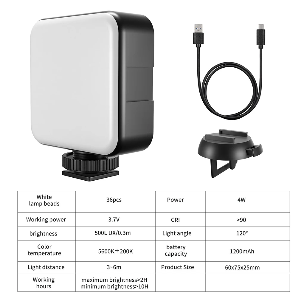 Fill-in Light Photography Accessories Computer Clip-on LED Lamp Laptop Rechargeable LED Light 2500K-5600K Color Temperature Lamp
Fill-in Light Photography Accessories Computer Clip-on LED Lamp Laptop Rechargeable LED Light 2500K-5600K Color Temperature Lamp