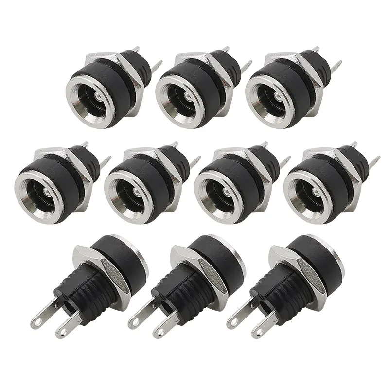 100Pcs 5.5x2.1mm DC Power Female Jack Panel Mount Connector 5.5*2.1mm DC Socket 2 Leg Terminal Plugs with Nut Adapter Connectors
100Pcs 5.5x2.1mm DC Power Female Jack Panel Mount Connector 5.5*2.1mm DC Socket 2 Leg Terminal Plugs with Nut Adapter Connectors
