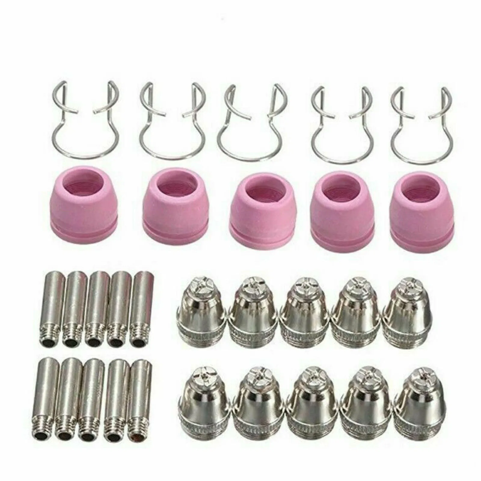 30Pcs For SG-55 AG-60 Kit Plasma Cutter Torch Electrode Tips Nozzle Cup Guide For Plasma Cutting Machine
30Pcs For SG-55 AG-60 Kit Plasma Cutter Torch Electrode Tips Nozzle Cup Guide For Plasma Cutting Machine