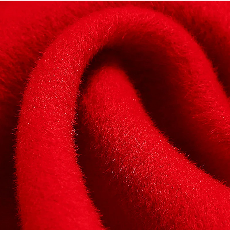 Elifashion New Autumn And Winter Double-faced Wool Coat Women Mid-length Korean Style Lapel Collar woolen Coat Red & Black Color
Elifashion New Autumn And Winter Double-faced Wool Coat Women Mid-length Korean Style Lapel Collar woolen Coat Red & Black Color