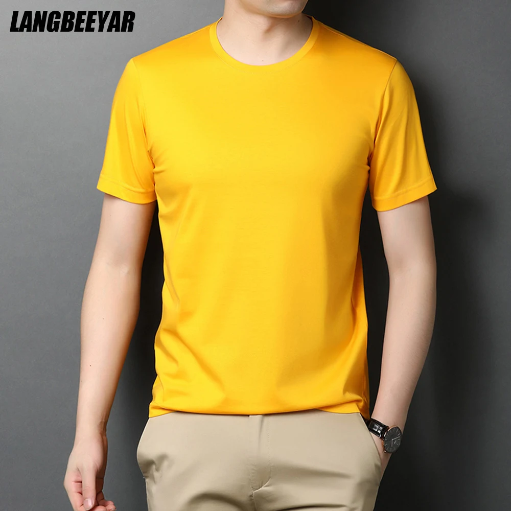 Top Quality Mercerized Cotton Summer New Brand Tops O Neck Plain t Shirt Men 2021 Short Sleeve Casual Fashion Mens Clothing 
Top Quality Mercerized Cotton Summer New Brand Tops O Neck Plain t Shirt Men 2021 Short Sleeve Casual Fashion Mens Clothing