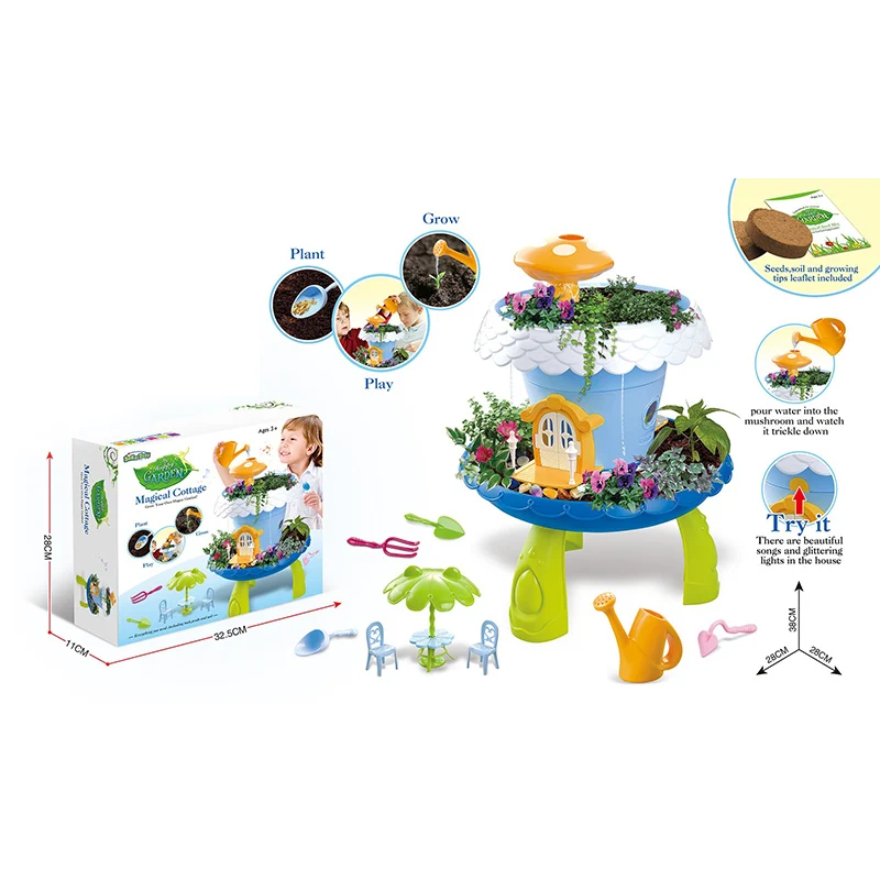 Hot Advanced Play Fairy Garden Kit Kids Gardening Set Indoor Outdoor Play Activity Gardening Tool Set Toys Kids Toddlers LBV
Hot Advanced Play Fairy Garden Kit Kids Gardening Set Indoor Outdoor Play Activity Gardening Tool Set Toys Kids Toddlers LBV