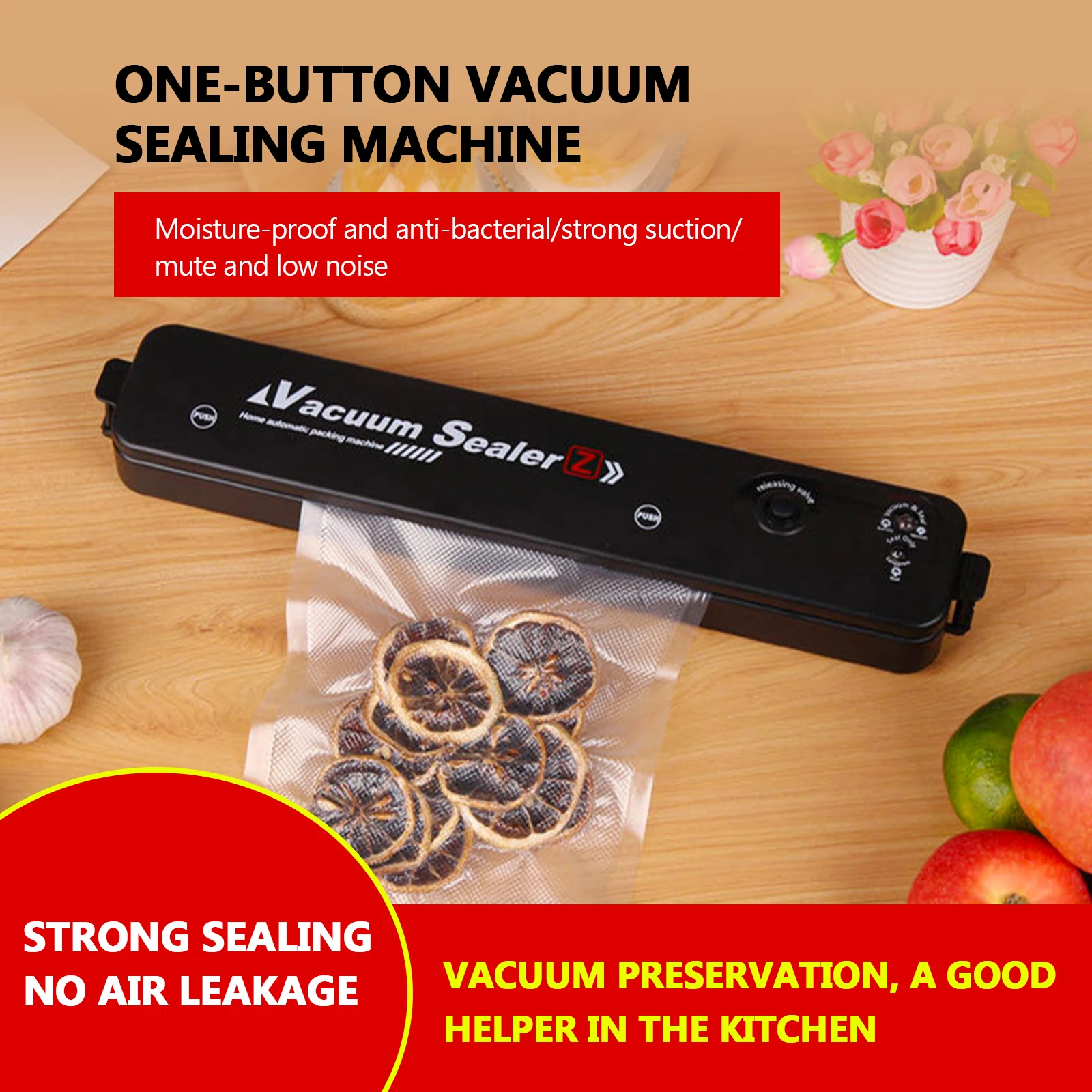 Vacuum Packaging Machine Household Automatic Vacuum Sealing Machine Portable Food Preservation Plastic Sealing Machine
Vacuum Packaging Machine Household Automatic Vacuum Sealing Machine Portable Food Preservation Plastic Sealing Machine
