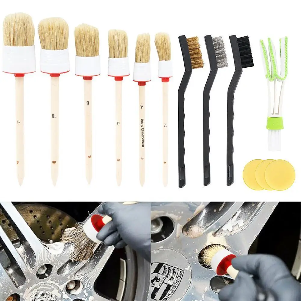 Auto Detailing Cleaning Brush Set Car Cleaning Tool Kit Soft Bristle Brushes for Interior Dashboard Wheel Rims
Auto Detailing Cleaning Brush Set Car Cleaning Tool Kit Soft Bristle Brushes for Interior Dashboard Wheel Rims