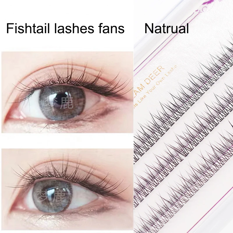 Fishtail Shape Individual Eyelash Extensions 8-12mm Single Eyelashes Clusters Fans Eyelashes Mix Length Dovetail Fly Eyelash
Fishtail Shape Individual Eyelash Extensions 8-12mm Single Eyelashes Clusters Fans Eyelashes Mix Length Dovetail Fly Eyelash
