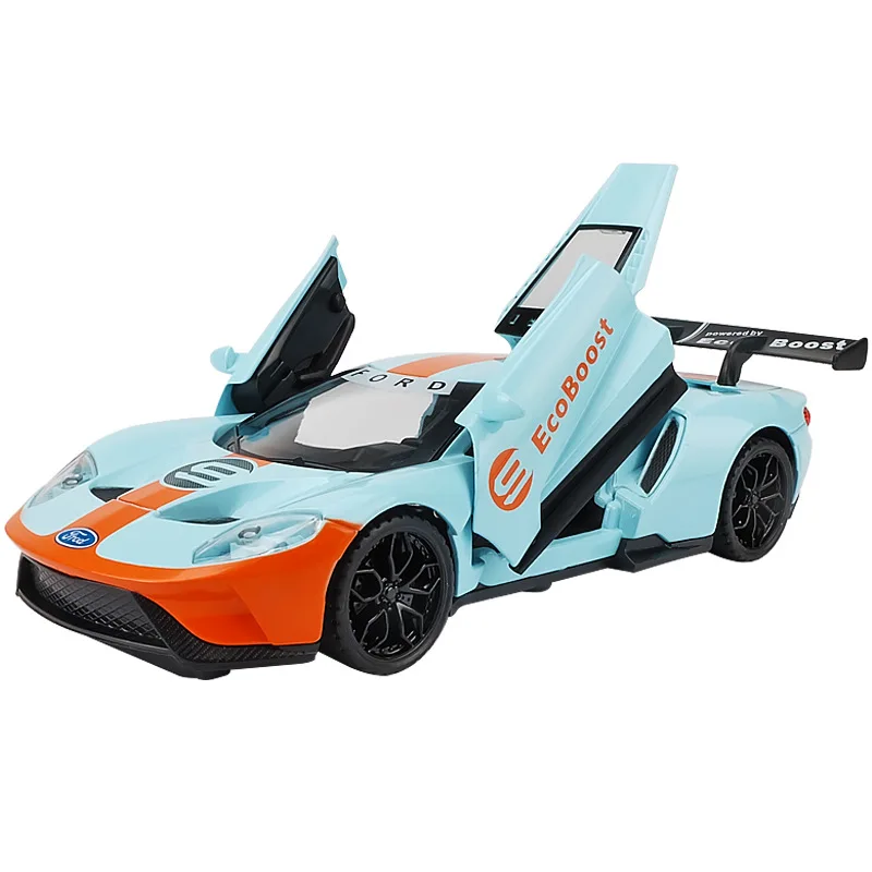 Simulation 1/32GT sports car alloy car model children's toy car racing version power car boy car model
Simulation 1/32GT sports car alloy car model children's toy car racing version power car boy car model
