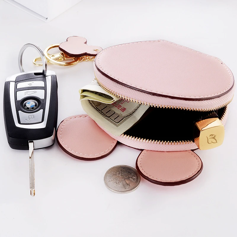 2020 Promotion Pu Polyester Character New Design Mickey Head Wallets Women Small Cute Key Chain Money Bags For Ladies Short | Багаж и