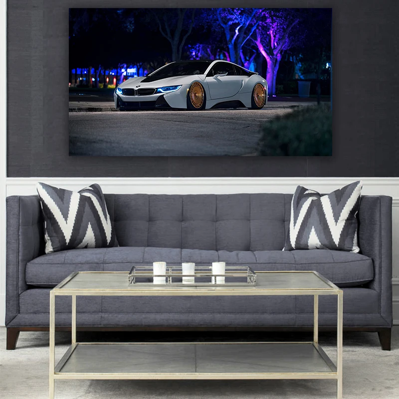 Modern picture HD printing BMW i8 electric super car canvas wall art car poster printing home decoration painting living room
Modern picture HD printing BMW i8 electric super car canvas wall art car poster printing home decoration painting living room