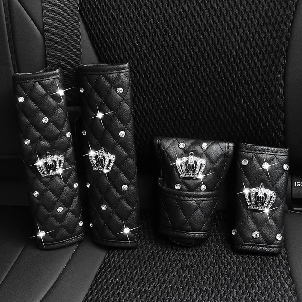 Universal Car Gear Shift Knob Cover + Car Hand Brake Cover+Car Seat Belt Shoulder Pads Bling Car Assessoires Interior for Women
Universal Car Gear Shift Knob Cover + Car Hand Brake Cover+Car Seat Belt Shoulder Pads Bling Car Assessoires Interior for Women