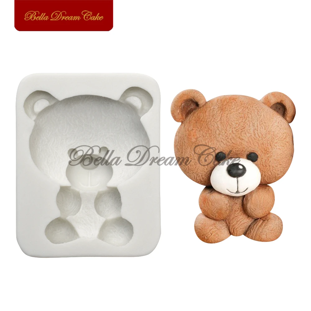 Small Baby Bear Silicone Mold Chocolate Fondant Gumpaste Mould DIY Handmade Sugarcraft Clay Moulds Cake Decorating Tool Bakeware
Small Baby Bear Silicone Mold Chocolate Fondant Gumpaste Mould DIY Handmade Sugarcraft Clay Moulds Cake Decorating Tool Bakeware